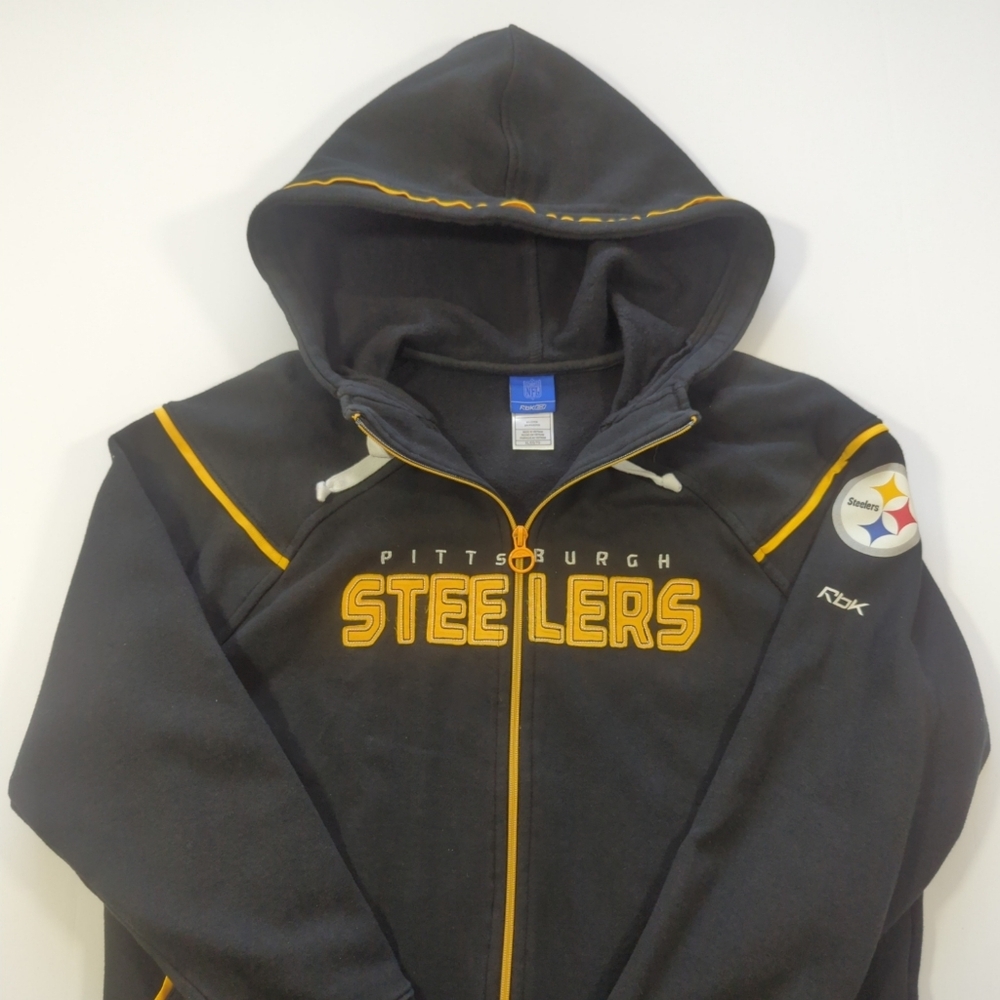 Vintage Varsity Letter Women's XL Pittsburgh Steelers Full Zip Hoodie